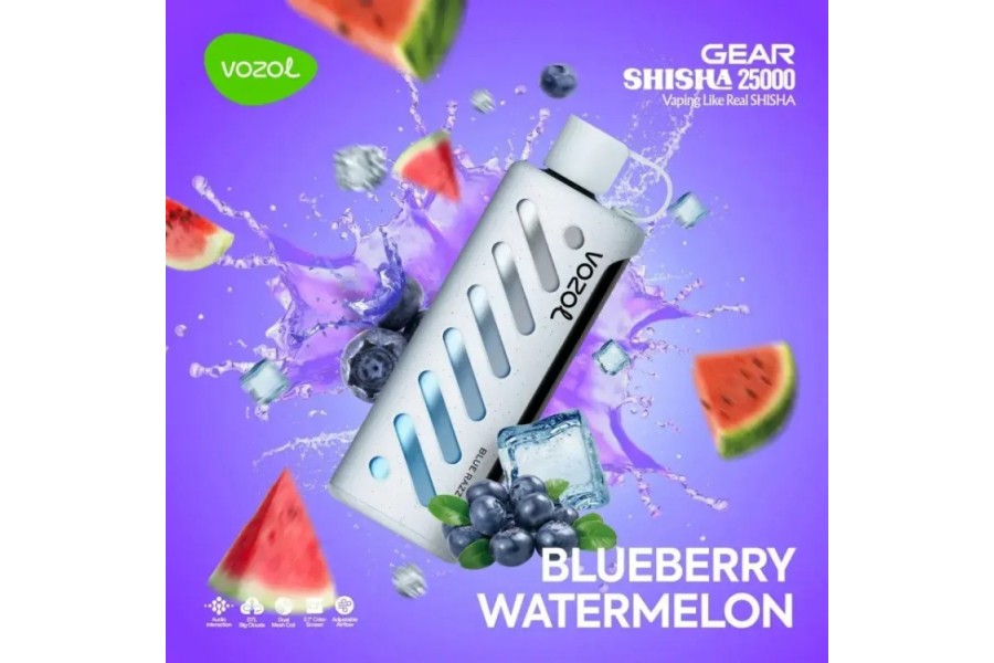 VOZOL Blueberry Watermelon GEAR 25000 VOZOL Blueberry Watermelon GEAR 25000