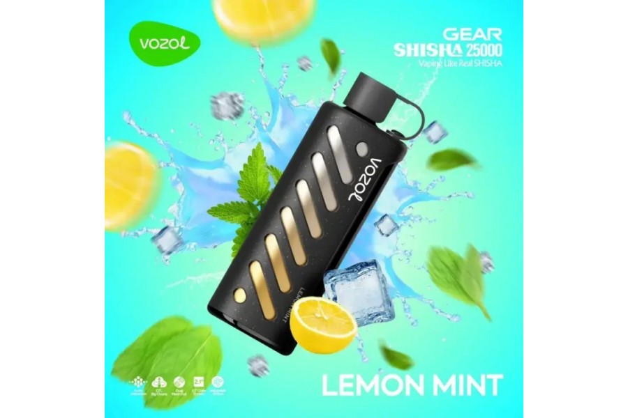 VOZOL Lemon Mint GEAR 25000 VOZOL Lemon Mint GEAR 25000