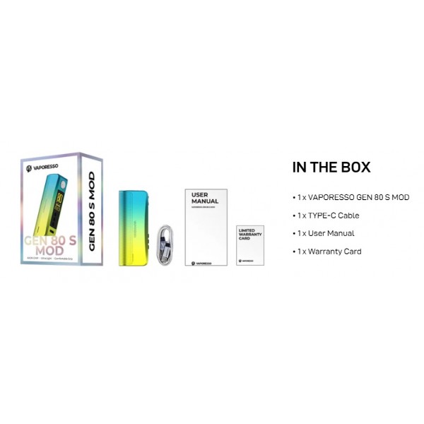 Vaporesso Gen 80 S MOD 80W Vaporesso Gen 80 S MOD 80W